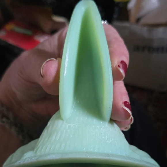 Mint Green Hen on Nest Dish Jadeit - Picture 15 of 15